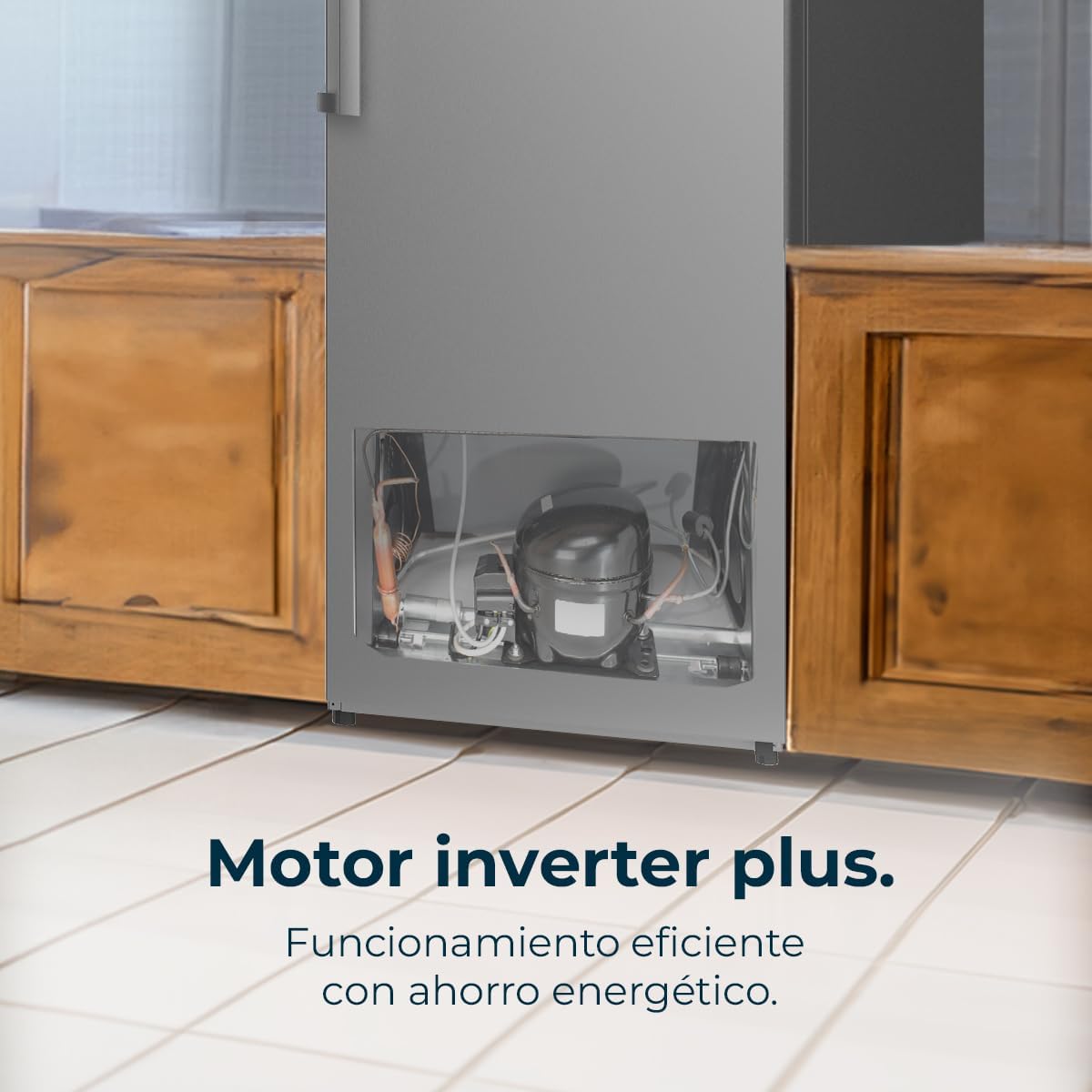 Zamrażarka pionowa Cecotec Bolero CoolMarket UF 380 inox 380L, 1950 W, silnik Inverter Plus, niskie zużycie energii, całkowity brak szronu, drzwiczki wystawowe, możliwość przekształcenia w lodówkę, wieloprzepływowy przepływ powietrza