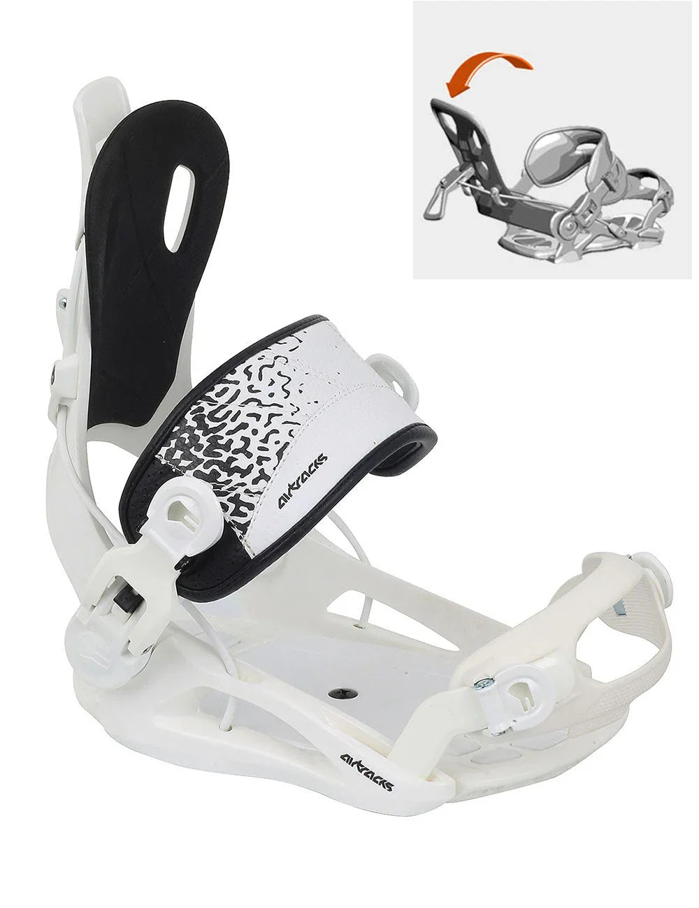 Master W FASTEC System Snowboard Binding Set