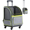 Hybrid Adventurer Pet Backpack with Removable Wheels and Telescopic Handle