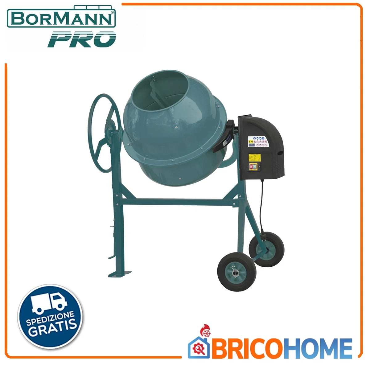 2026 BORMANN Pro 180 L 800 W Elektryczna Betoniarka BMX1810