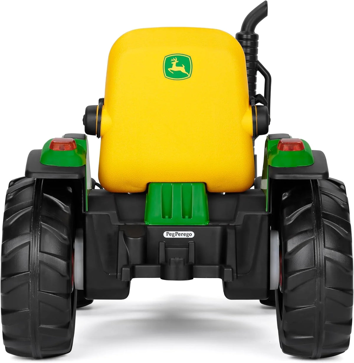Ciągnik elektryczny John Deere RC Peg Perego – elektryczny, zdalnie sterowany ciągnik dla dzieci, 12 V, z przyczepą, pilotem, napędem na 2 koła, radiem FM, 1 rok
