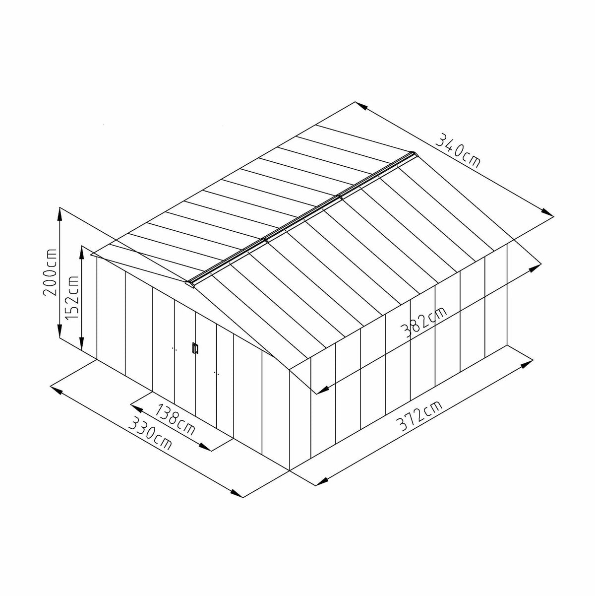 Fornorth Gerteschuppen, 12,99m2