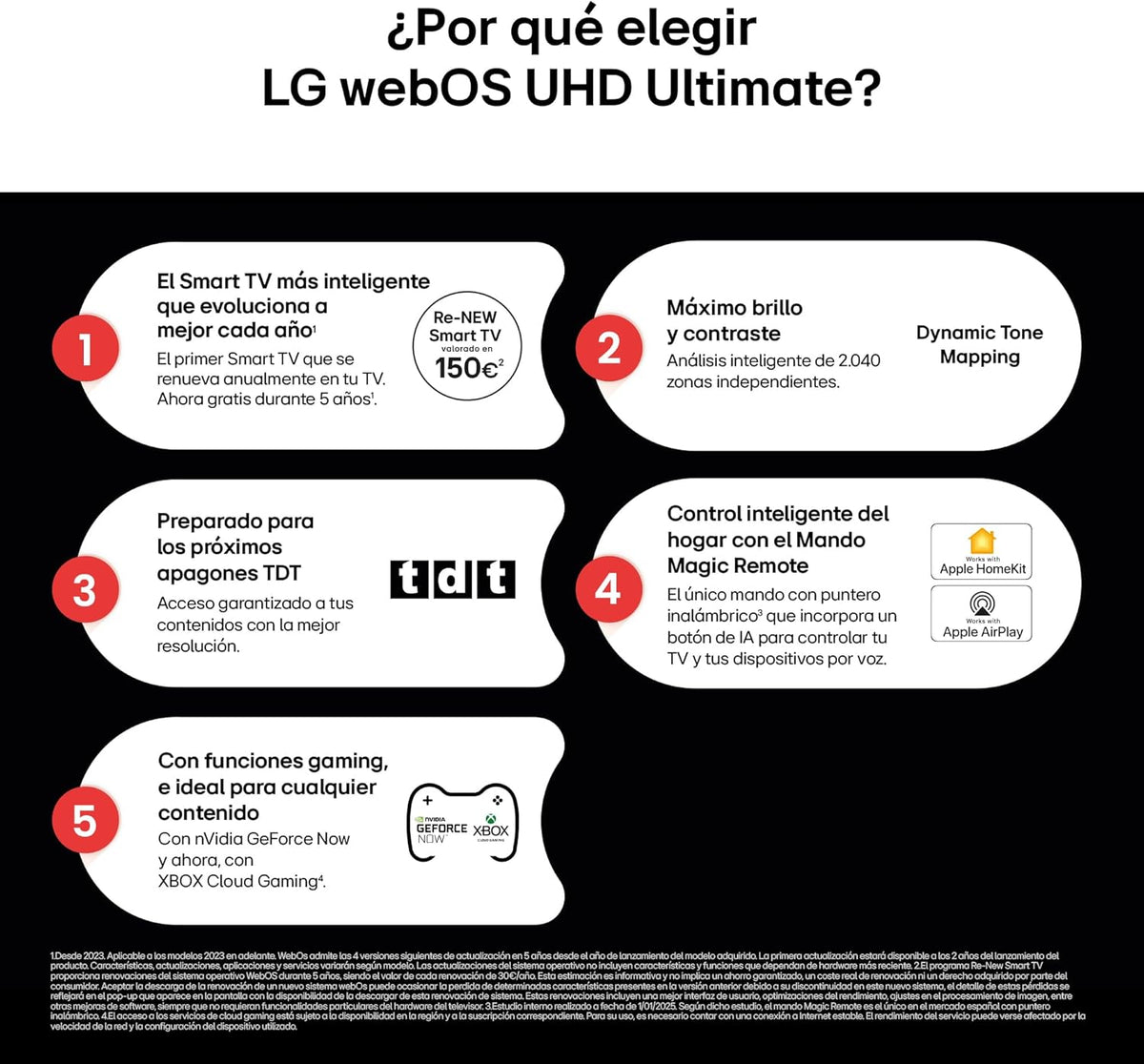50UA73006LA - telewizor 50", UHD 4K, WebOS 25, Ultimate IA, HDR10 Pro, Super Upscaling, Dolby Digital Plus, Asystent Google, Czarny