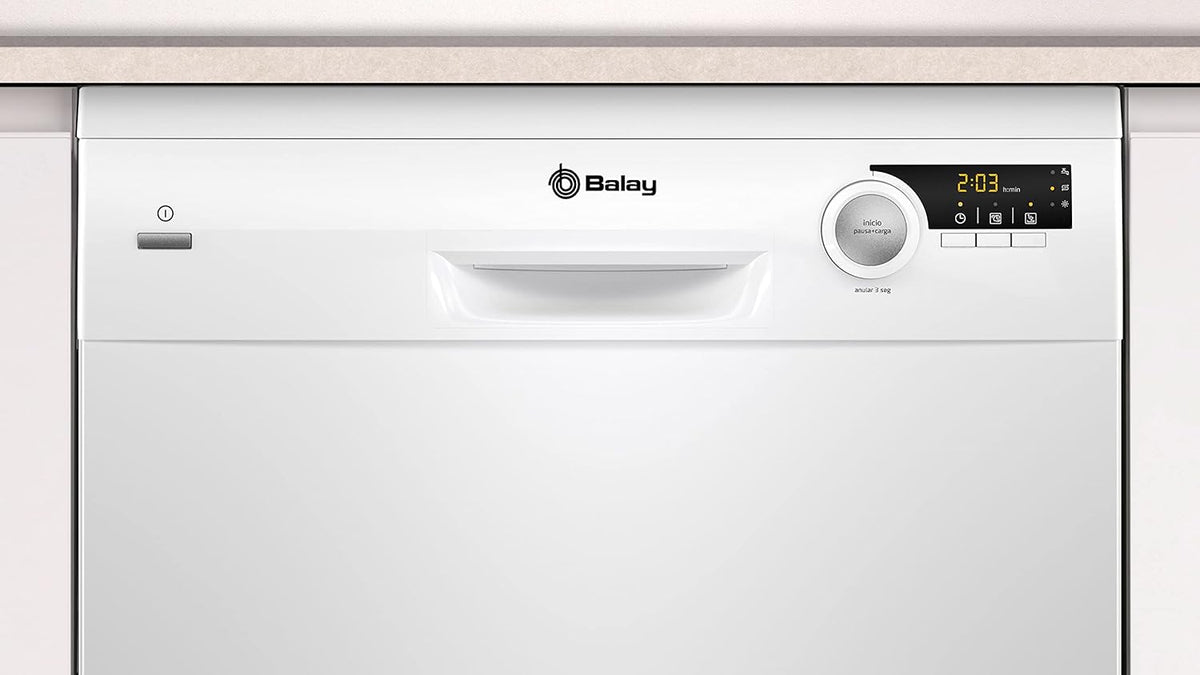 Balay – Zmywarka wolnostojąca, 60 cm, 12 kompletów naczyń, automatyczne codzienne mycie, pauza i ładowanie, ExtraSilence, biała, 3VS506BP