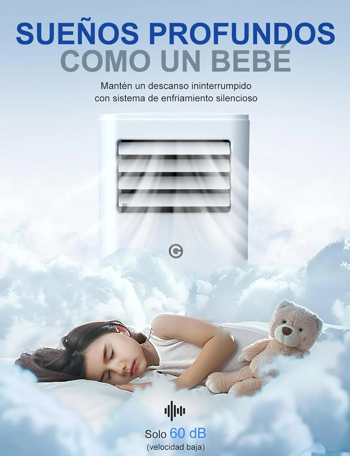 Przenośna klimatyzacja 9000 BTU, 4 w 1