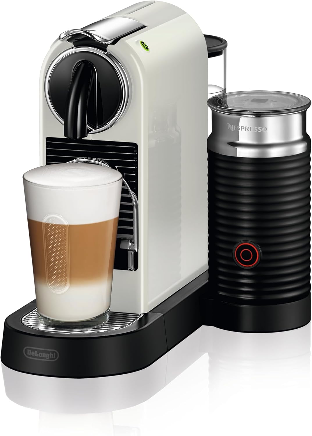 Ekspres kapsułkowy DeLonghi Nespresso Citiz EN267.WAE, specjalny system ekstrakcji, 1710 W, 1 l, tworzywo sztuczne, biały