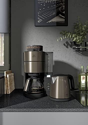 Melitta AromaFresh - Ekspres przelewowy - ze szklanym dzbankiem - wbudowanym młynkiem - funkcją timera - 10 filiżanek - Czysta czerń