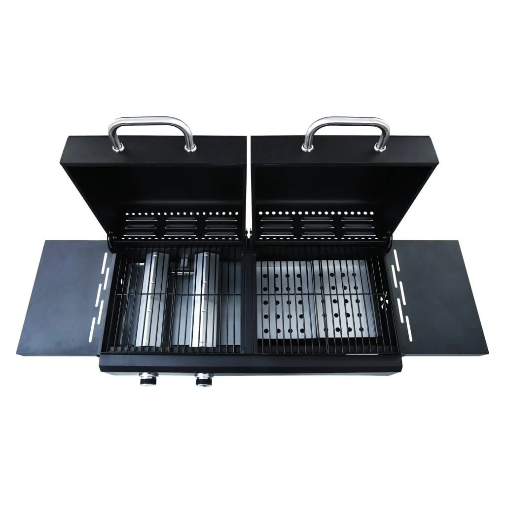 Grill hybrydowy (gazowo-węglowy) VidaXL z 3 palnikami