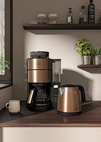 Melitta AromaFresh - Ekspres przelewowy - ze szklanym dzbankiem - wbudowanym młynkiem - funkcją timera - 10 filiżanek - Czysta czerń