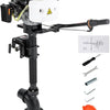 4 Stroke Outboard Motor, 4HP Heavy Duty Fishing Boat Engine with Wind Cooling CDI System, 55CC Jet Pump Boat Engine for Fishing Boats, Rubber Boats, 4hp Outboard Motor