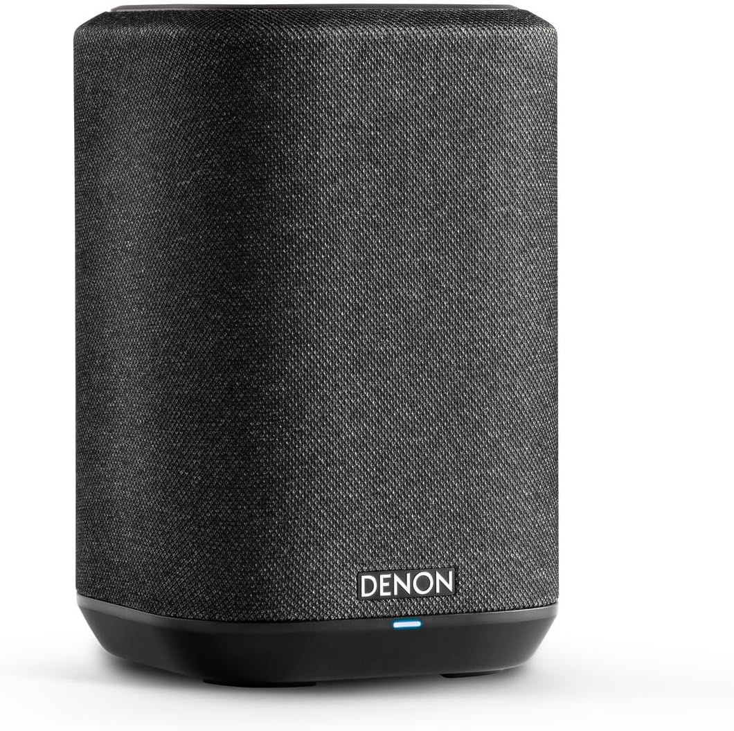 Głośnik Denon Home 150 Multiroom, głośnik HiFi z wbudowaną platformą HEOS, zintegrowaną funkcją Alexa, Wi-Fi, Bluetooth, USB, AirPlay 2, dźwiękiem Hi-Res, czarny