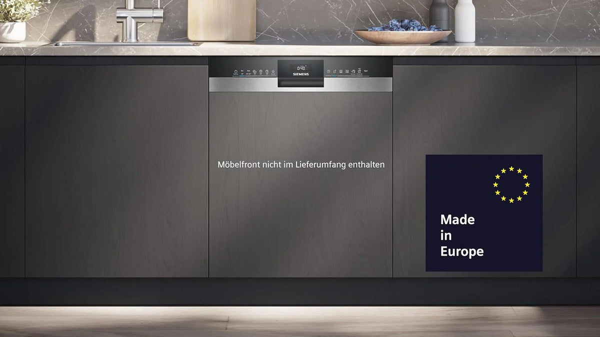 Zmywarka Siemens SN63EX06VE, iQ300 Smart, w pełni zintegrowana, 60 cm, szuflada na sztućce, bardzo cicha, varioSpeed, automatyczne otwieranie drzwi, potrójny system koszenia, infoLight, intensiveZone