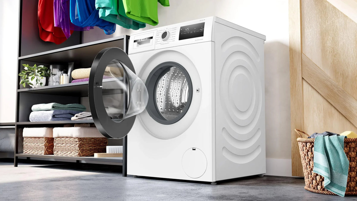 Bosch WAN282K3, serie 4, voorlader wasmachine (2025), 8 kg, 1400 tpm, SpeedPerfect, maximale energie- en waterbesparing, extra wasfunctie, bijzonder hygiënisch, AquaStop, IronAssist