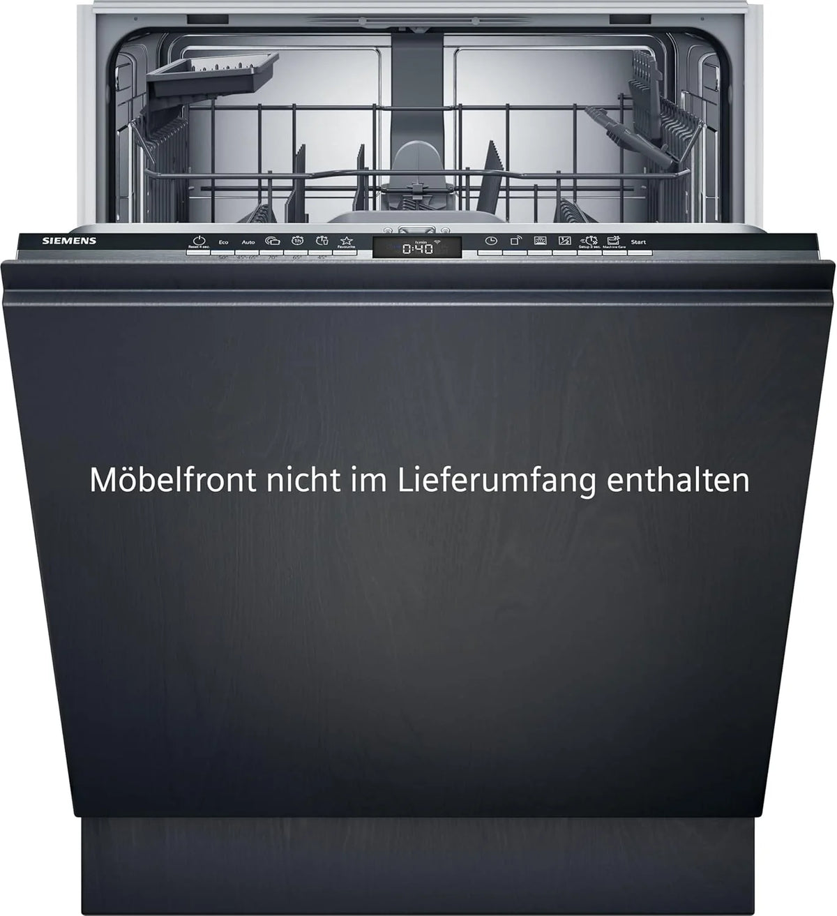 Zmywarka Siemens SN63EX06VE, iQ300 Smart, w pełni zintegrowana, 60 cm, szuflada na sztućce, bardzo cicha, varioSpeed, automatyczne otwieranie drzwi, potrójny system koszenia, infoLight, intensiveZone