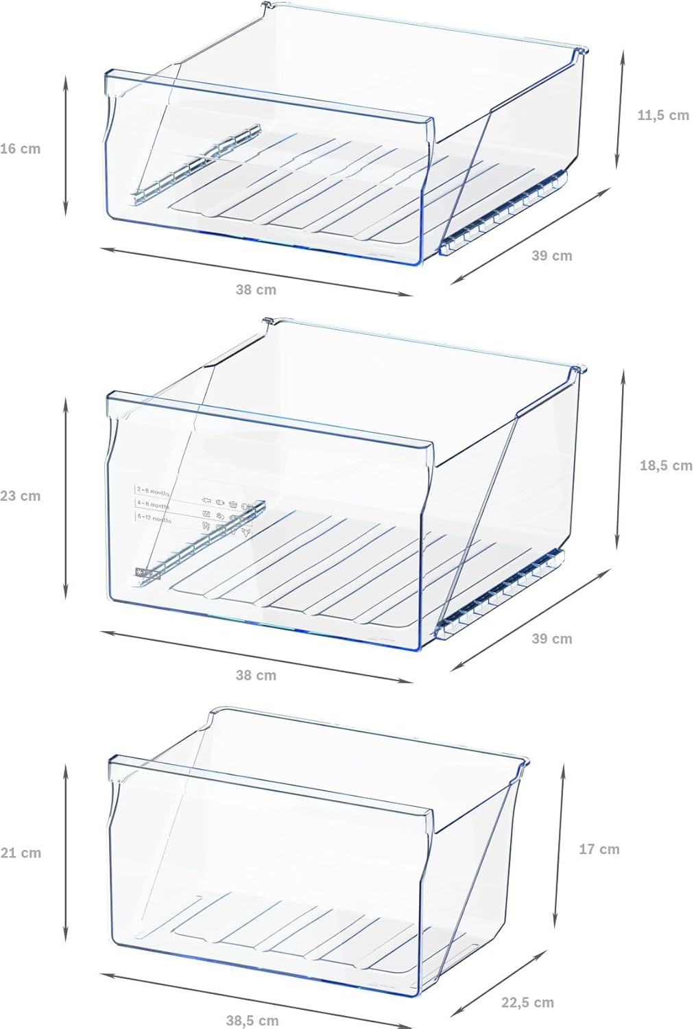 Bosch GTV15NWEB - Zamrażarka wolnostojąca (seria 2 - 83 l, 3 szuflady zamrażarki, 85 x 56 cm), biała