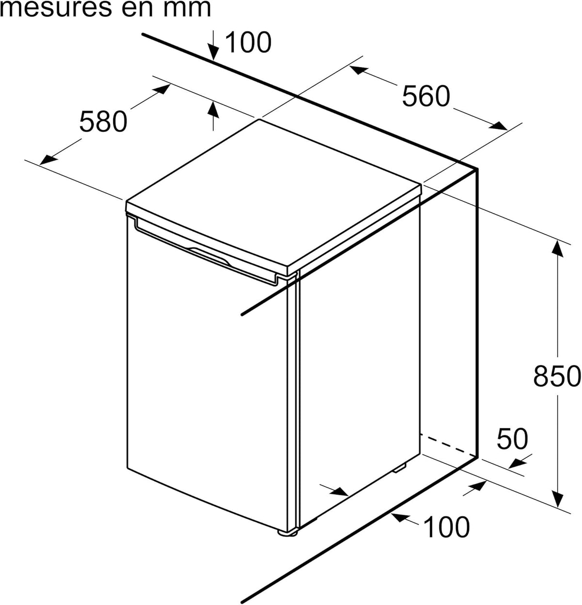 Bosch GTV15NWEB - Zamrażarka wolnostojąca (seria 2 - 83 l, 3 szuflady zamrażarki, 85 x 56 cm), biała