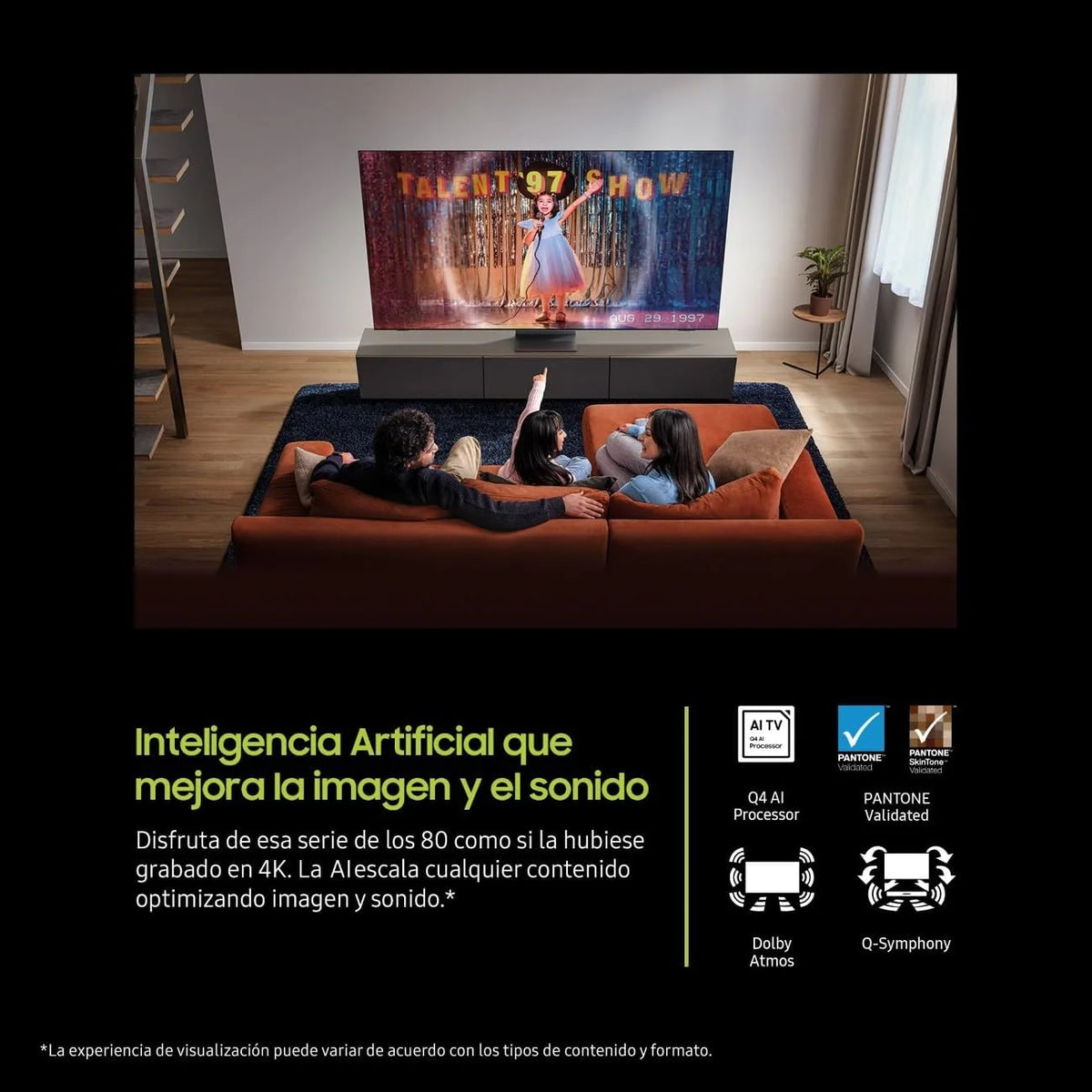43-calowy telewizor Q8F QLED 4K Smart TV z technologią Vision AI, 100% natężeniem koloru dzięki technologii Quantum Dot oraz funkcją Motion Xcelerator.