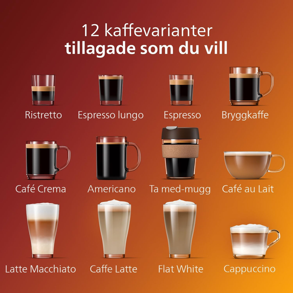W pełni automatyczny ekspres do kawy Philips Series 5400 – system mleczny LatteGo, 12 specjałów kawowych, intuicyjny wyświetlacz, 4 profile użytkowników, chrom (EP5447/90)