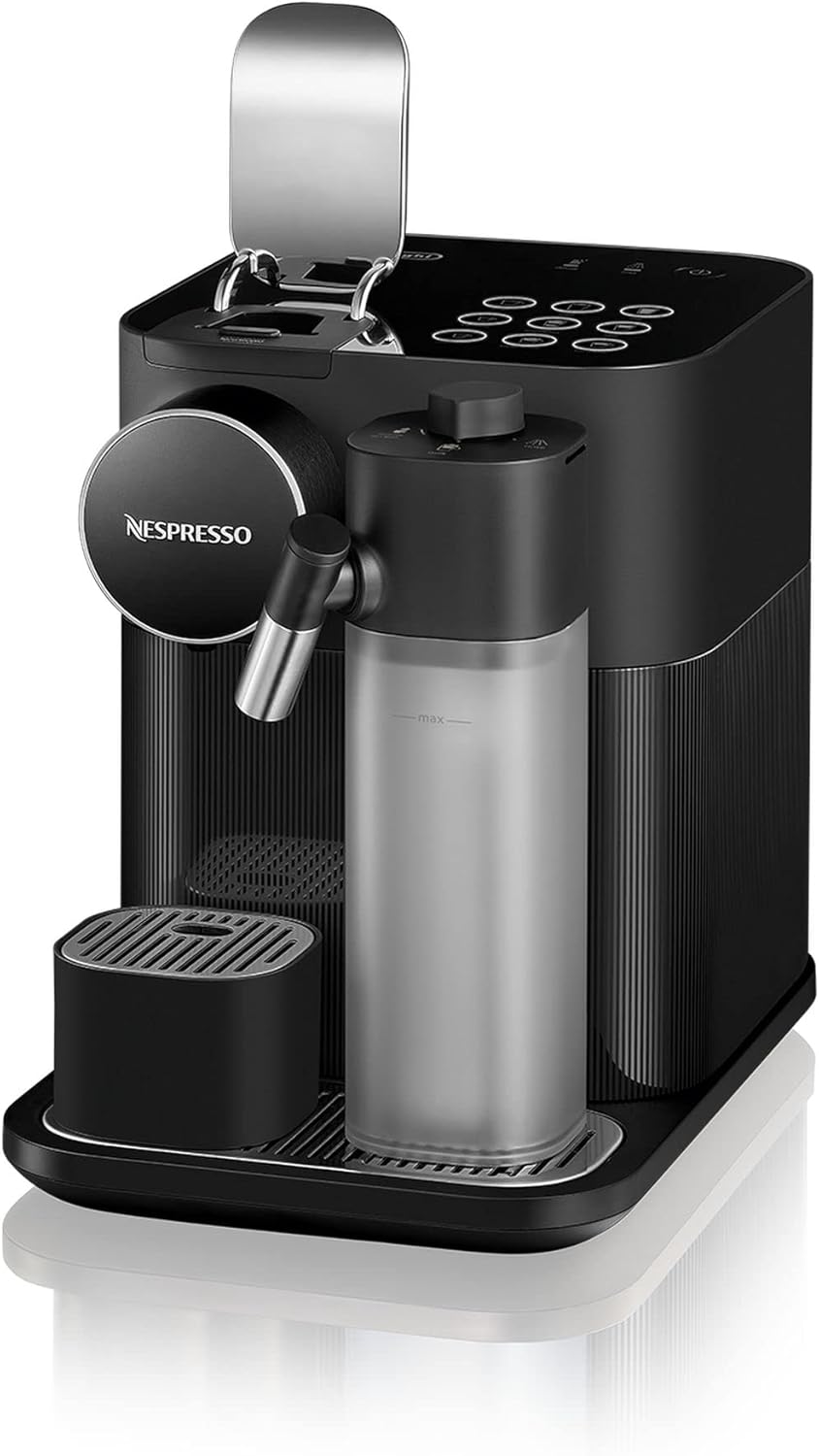 Ekspres kapsułkowy Nespresso De'Longhi EN640.W Gran Lattissima z automatycznym systemem dozowania mleka, ciśnienie 19 barów, 1400 W, biały