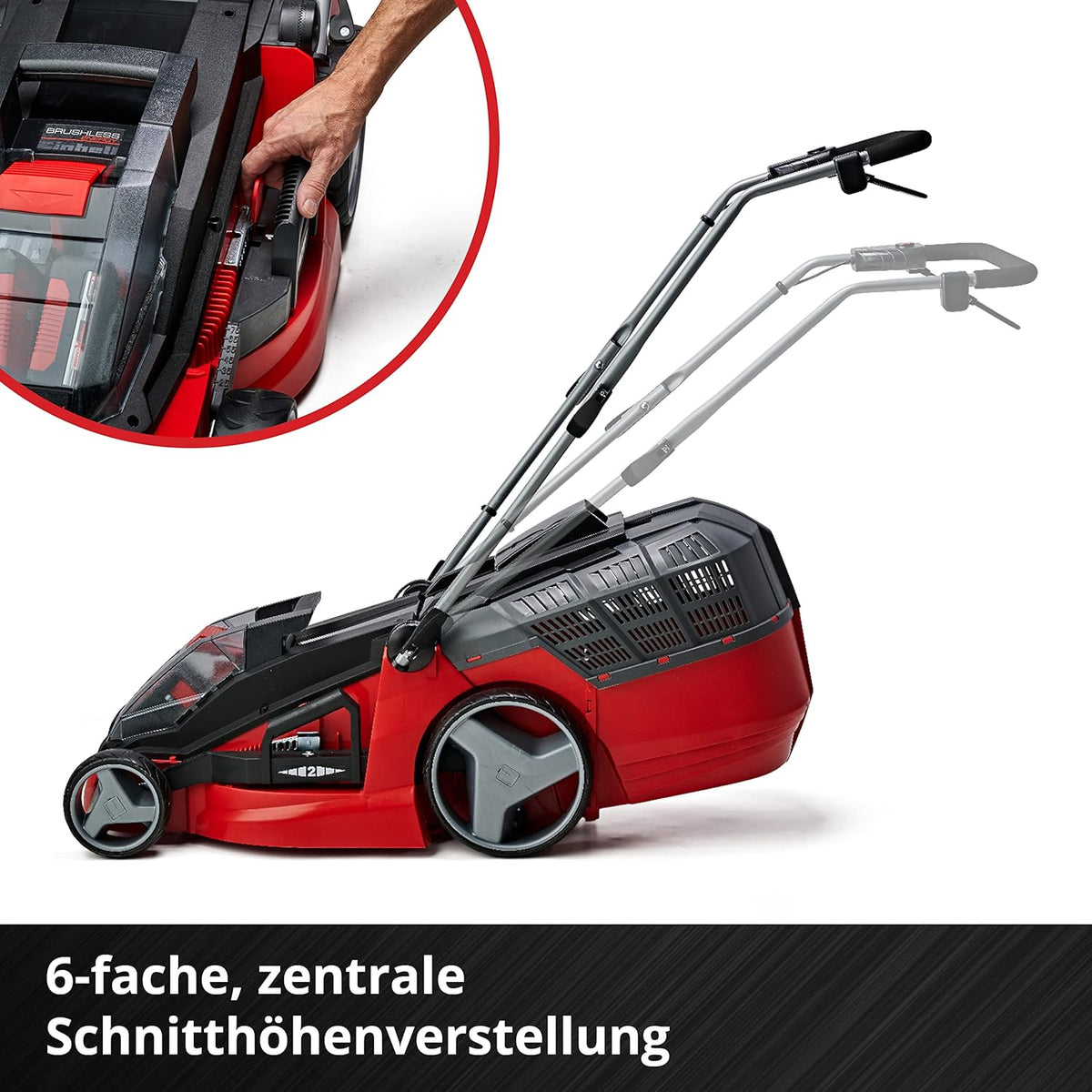 Robot koszący Einhell FREELEXO CAM 500 Power X-Change (18 V, kamera zastępuje przewód ograniczający, do 500 m, bezszczotkowy, do 25% nachylenia, szerokość koszenia 18 cm, w zestawie akumulator 3,0 Ah, taśma magnetyczna 5 m)