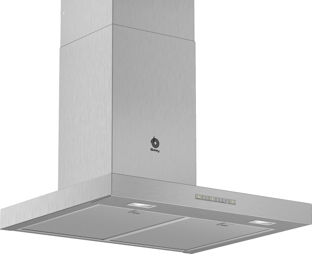 Balay – dekoracyjny okap ścienny, oświetlenie LED, 60 cm, 4 poziomy mocy, stal nierdzewna, 3BC067EX