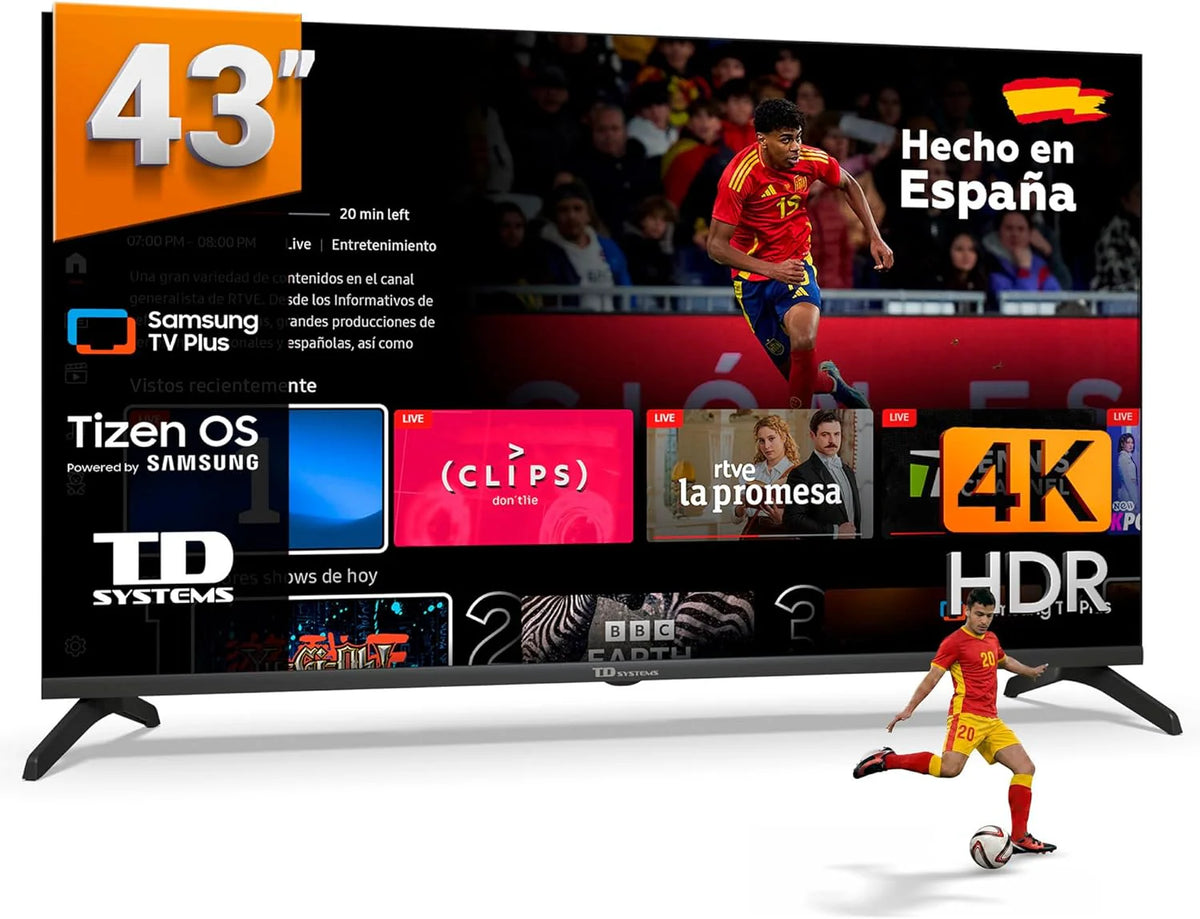TD Systems – Smart TV 50 cali 4K z systemem operacyjnym Tizen 8.0, oparty na technologii Samsung, z potrójnym tunerem telewizyjnym (DVB-T2/C/S2). Telewizory z 2026 roku – PRIME50C22TIZEN