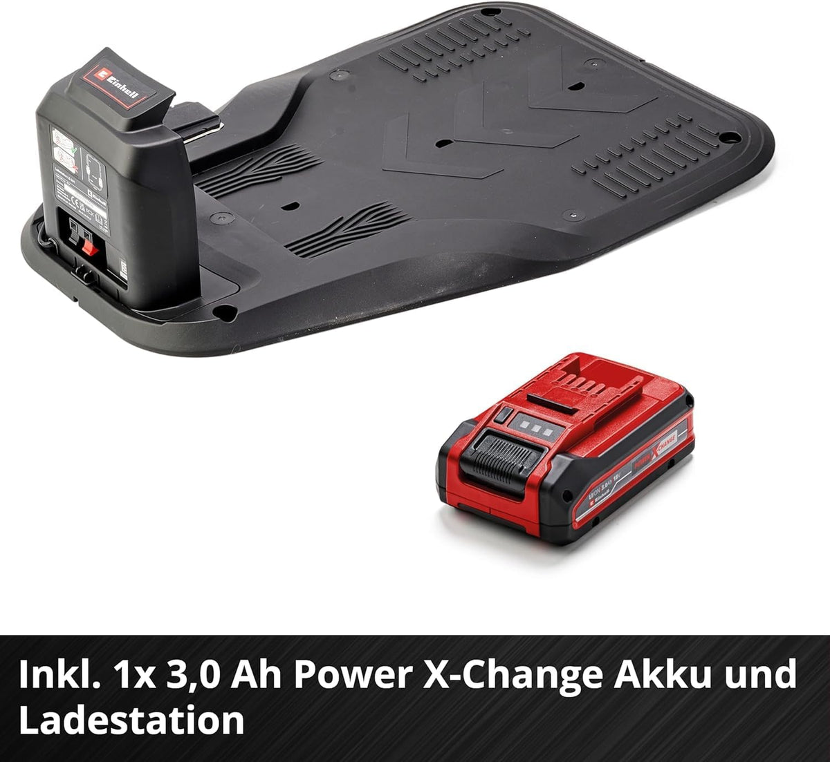 Robot koszący Einhell FREELEXO CAM 500 Power X-Change (18 V, kamera zastępuje przewód ograniczający, do 500 m, bezszczotkowy, do 25% nachylenia, szerokość koszenia 18 cm, w zestawie akumulator 3,0 Ah, taśma magnetyczna 5 m)