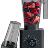 48 oz Countertop Blender for Smoothies, 1380W Motor to Crush Ice, Nuts, and Frozen Fruit with Stainless Steel Blade, Auto Blend Function, Includes 20 oz Travel Jar - Midnight