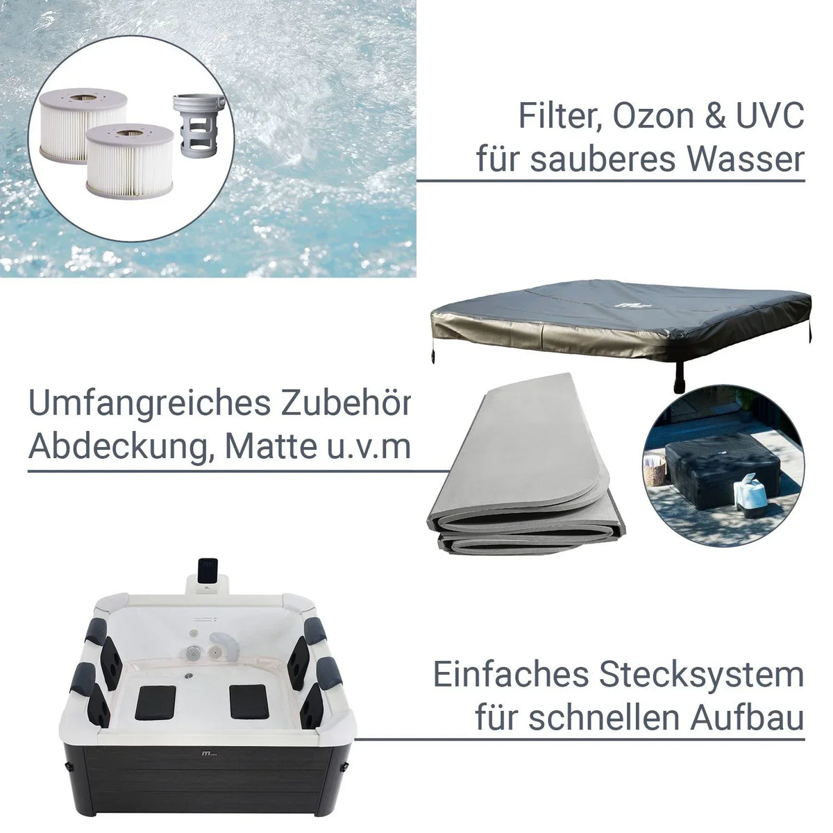 2026 Spa Whirlpool Oslo z oświetleniem LED