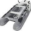 Inflatable Boat | Yacht Dinghy Tender Raft | Multi Person Fishing Boat | Aluminum Floor Oars | Fishing Rod Holders | Heavy-Duty PVC | 2024 Model |