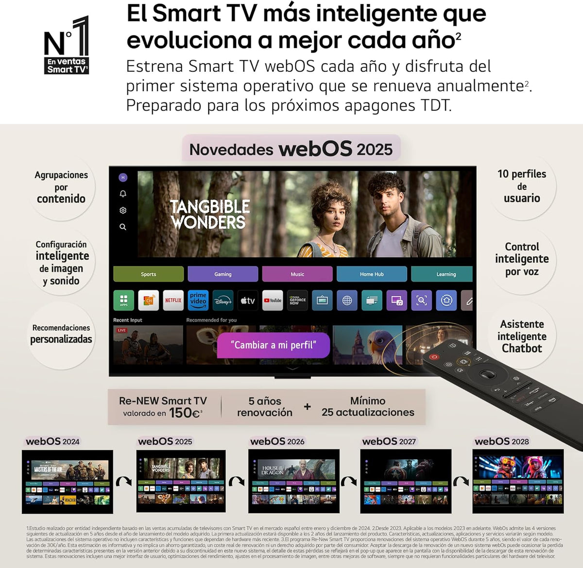 50UA73006LA - telewizor 50", UHD 4K, WebOS 25, Ultimate IA, HDR10 Pro, Super Upscaling, Dolby Digital Plus, Asystent Google, Czarny