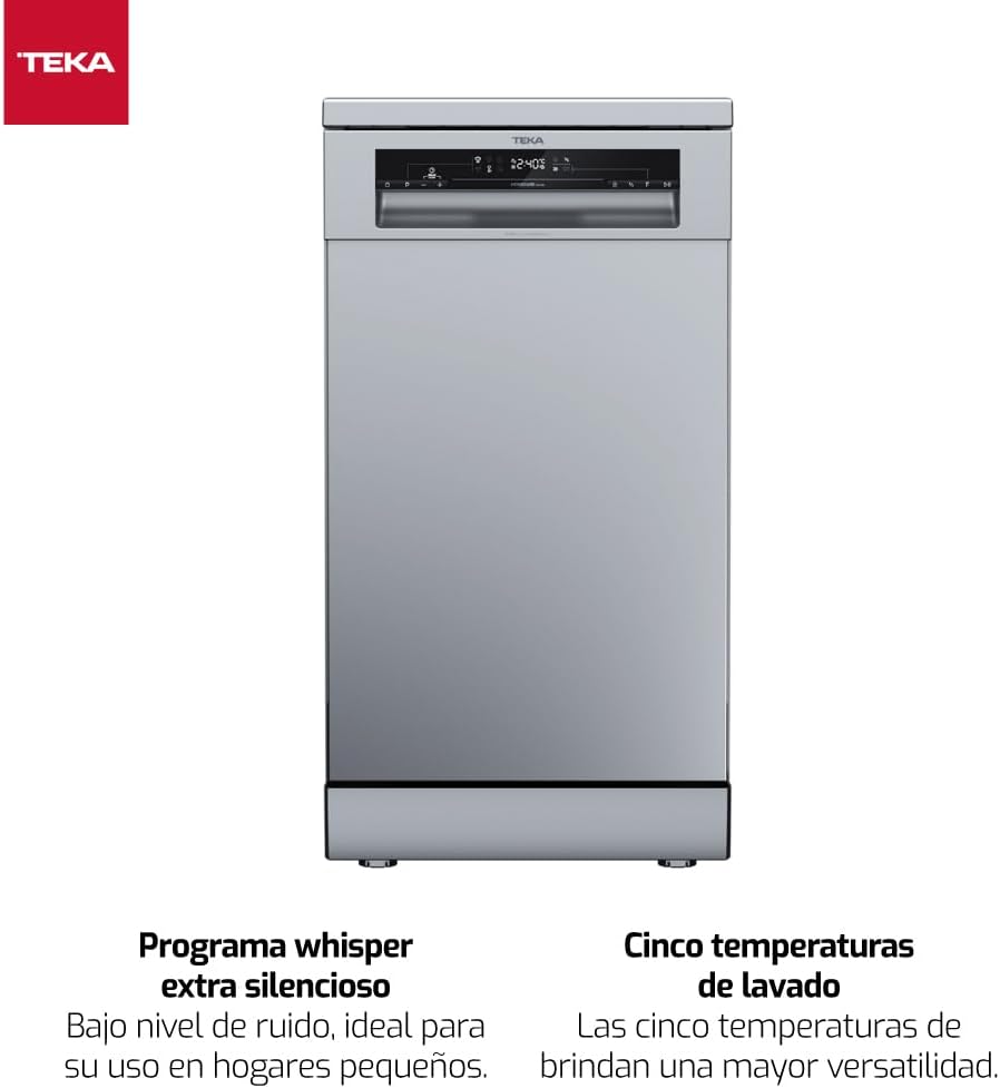 Zmywarka do zabudowy TEKA 45 cm, 10 kompletów naczyń, 6 programów mycia, IonClean, DFS 24650