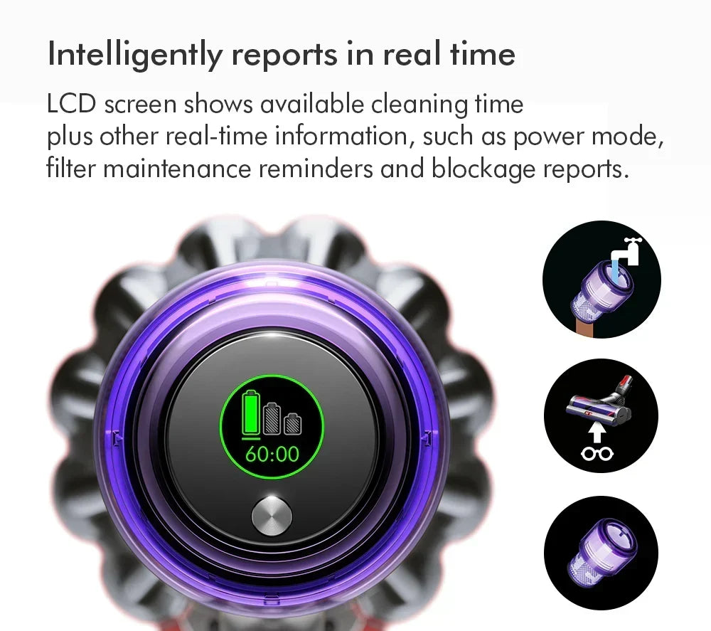 Dyson V11 Extra draadloze steelstofzuiger 2026 – Tot 60 minuten gebruiksduur – Nikkel en rode afwerking