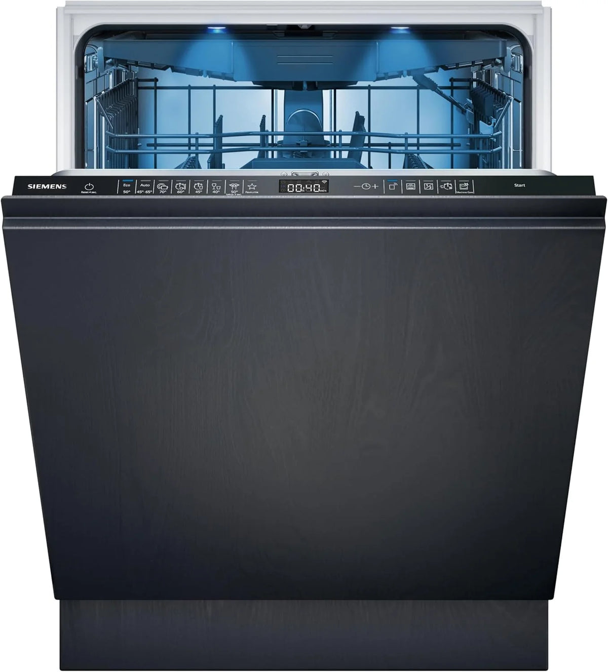 Zmywarka Siemens SN63EX06VE, iQ300 Smart, w pełni zintegrowana, 60 cm, szuflada na sztućce, bardzo cicha, varioSpeed, automatyczne otwieranie drzwi, potrójny system koszenia, infoLight, intensiveZone