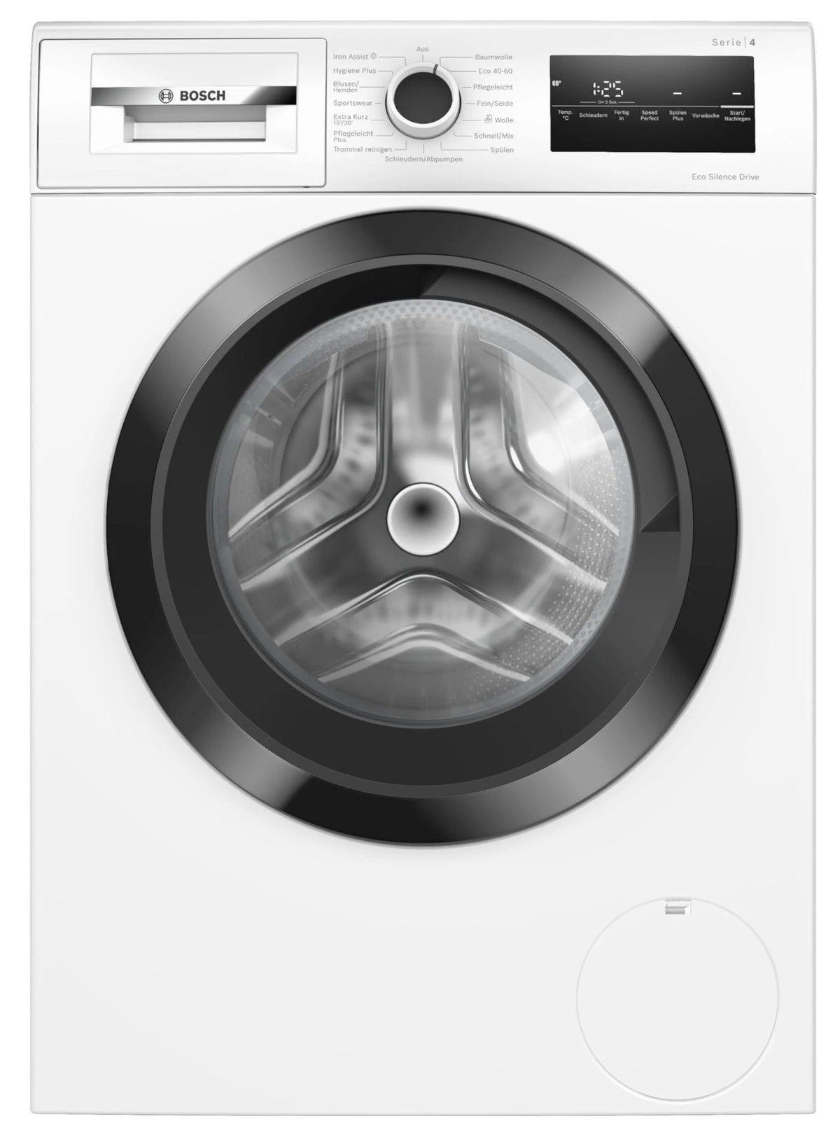 2025 Bosch WAN282K3, seria 4, pralka ładowana od przodu, 8 kg, 1400 obr./min, SpeedPerfect, maksymalna oszczędność energii i wody, dodatkowa funkcja prania, szczególnie higieniczna, AquaStop, IronAssist
