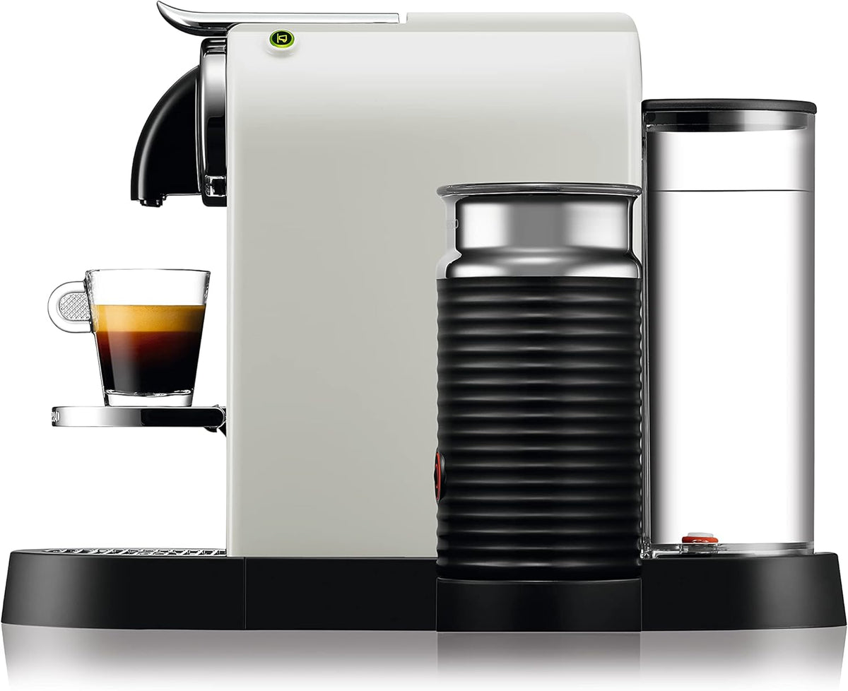 Ekspres kapsułkowy DeLonghi Nespresso Citiz EN267.WAE, specjalny system ekstrakcji, 1710 W, 1 l, tworzywo sztuczne, biały
