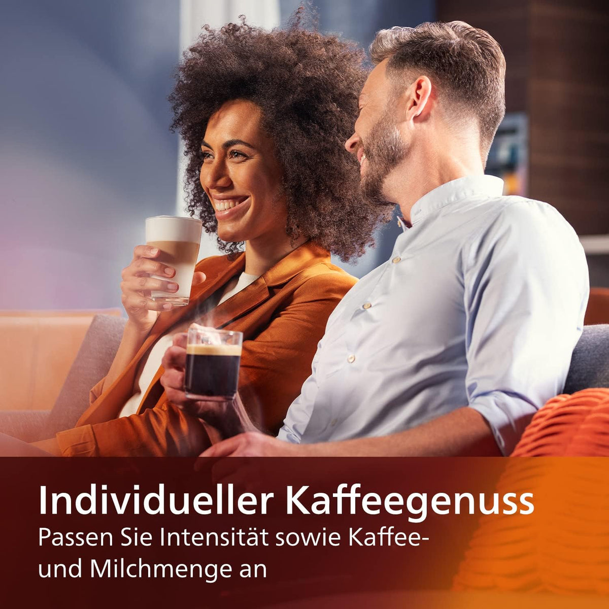 W pełni automatyczny ekspres do kawy Philips Series 5400 – system mleczny LatteGo, 12 specjałów kawowych, intuicyjny wyświetlacz, 4 profile użytkowników, chrom (EP5447/90)