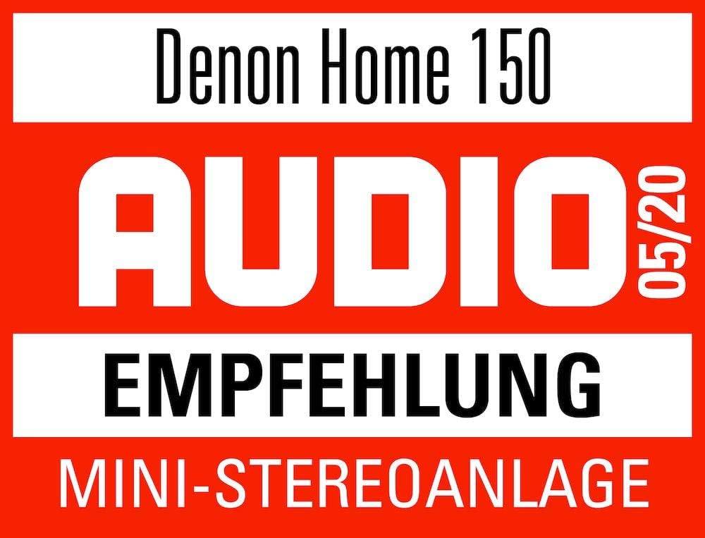 Głośnik Denon Home 150 Multiroom, głośnik HiFi z wbudowaną platformą HEOS, zintegrowaną funkcją Alexa, Wi-Fi, Bluetooth, USB, AirPlay 2, dźwiękiem Hi-Res, czarny