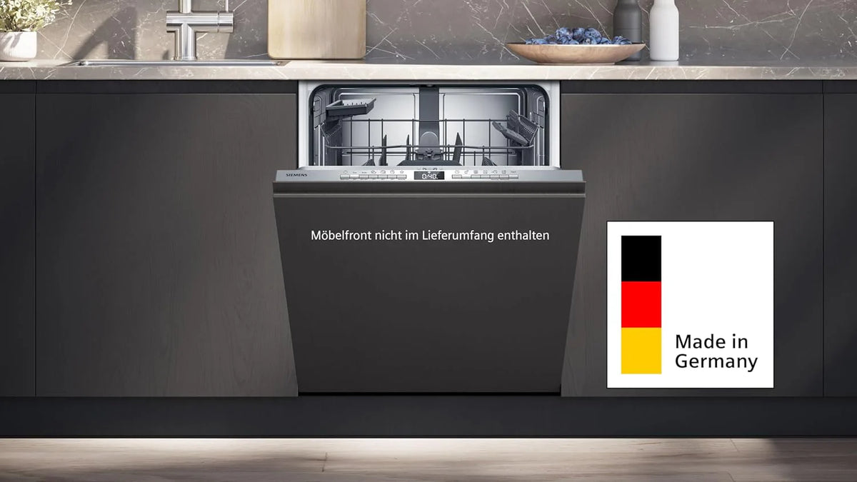 Zmywarka Siemens SN63EX06VE, iQ300 Smart, w pełni zintegrowana, 60 cm, szuflada na sztućce, bardzo cicha, varioSpeed, automatyczne otwieranie drzwi, potrójny system koszenia, infoLight, intensiveZone