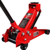 3 Ton Low Profile, Aluminum and Steel Racing Floor Jack with Dual Pistons Quick Lift Pump for Sport Utility Vehicle, Lifting Range 3-15/16