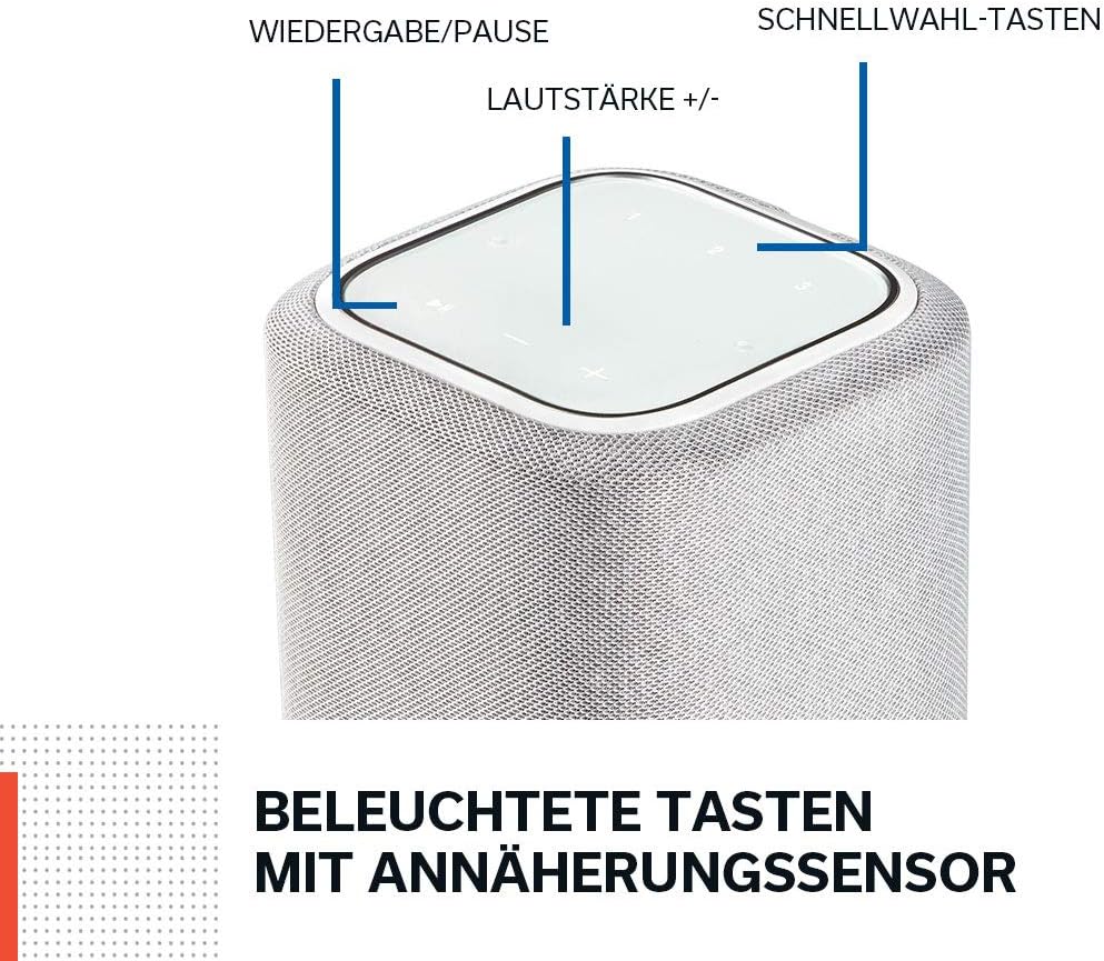 Głośnik Denon Home 150 Multiroom, głośnik HiFi z wbudowaną platformą HEOS, zintegrowaną funkcją Alexa, Wi-Fi, Bluetooth, USB, AirPlay 2, dźwiękiem Hi-Res, czarny