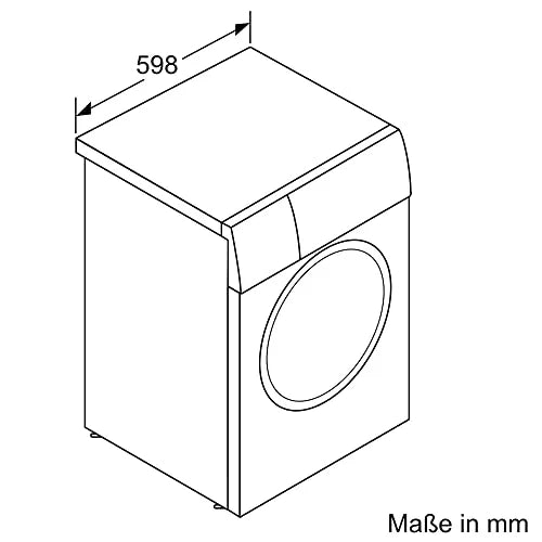 Bosch WAN282K3, serie 4, voorlader wasmachine (2025), 8 kg, 1400 tpm, SpeedPerfect, maximale energie- en waterbesparing, extra wasfunctie, bijzonder hygiënisch, AquaStop, IronAssist