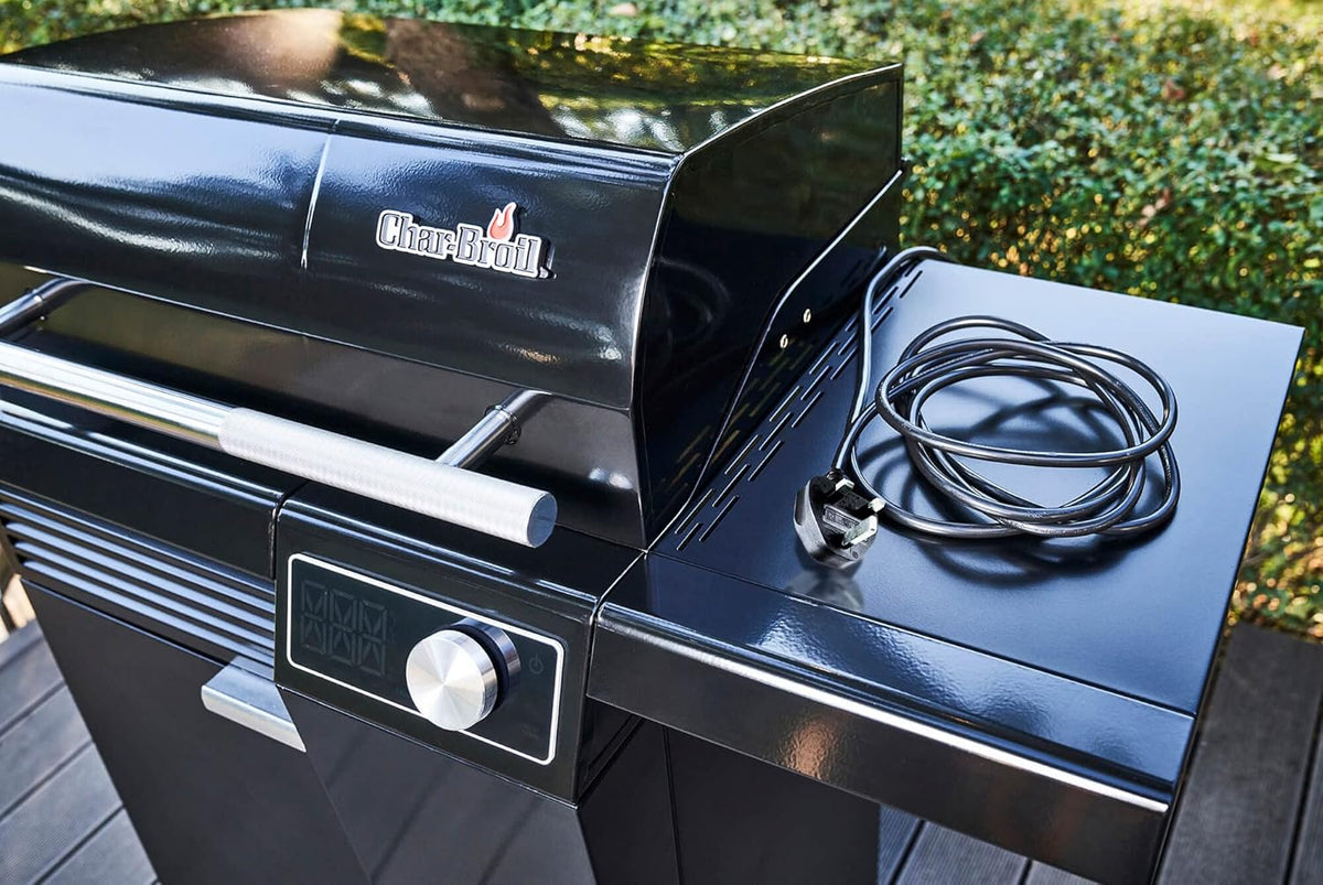 Grill elektryczny Char-Broil SMART-E – Grill z technologią E-POWER (90–370°C), precyzyjną regulacją temperatury i funkcją czyszczenia – idealny do grillowania na świeżym powietrzu, w ogrodzie i na tarasie.
