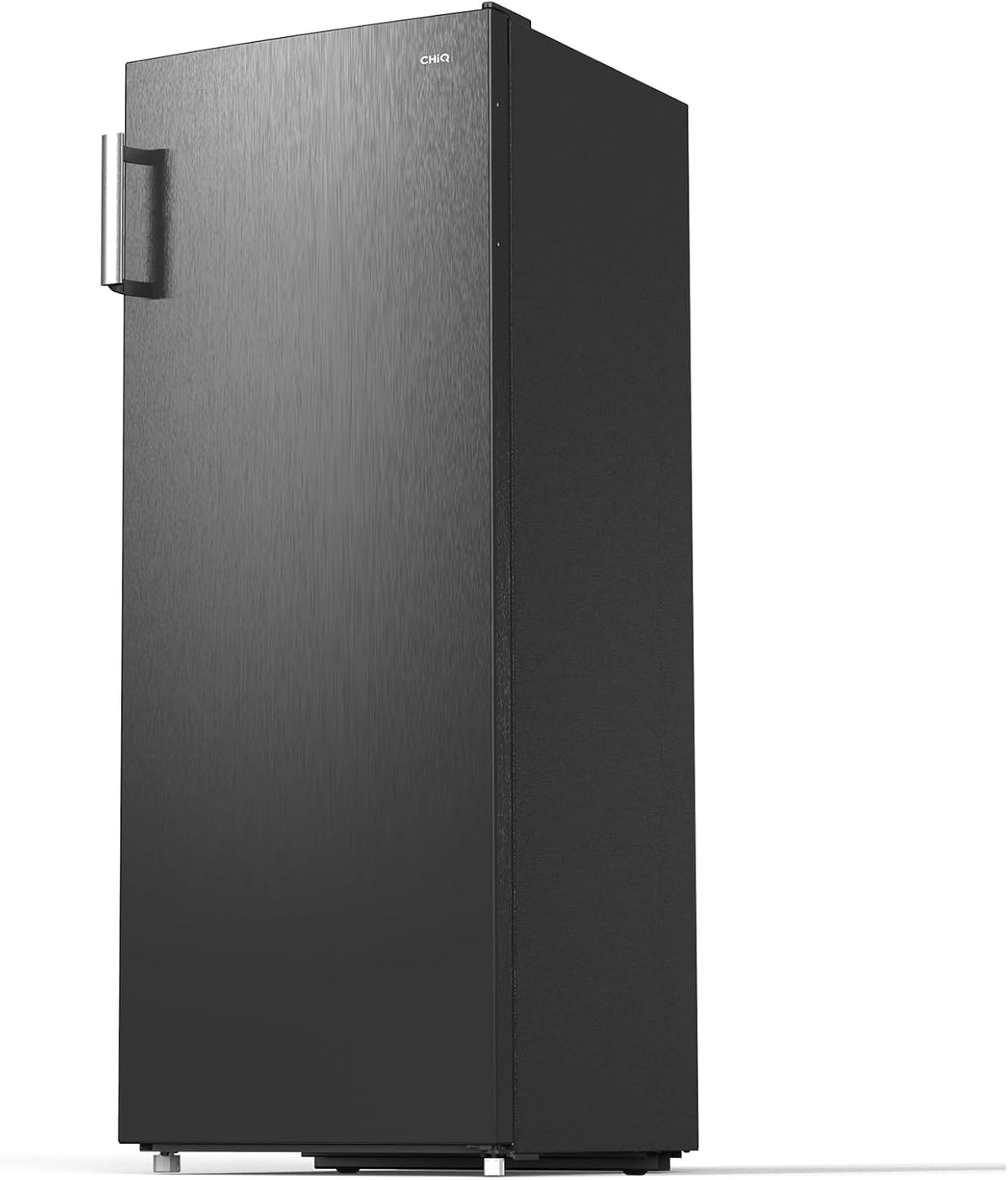 Zamrażarka CHiQ FSD166NE4E 166 l, technologia No Frost, odwracalne zawiasy drzwi, czarna stal nierdzewna, wysokość 144 cm