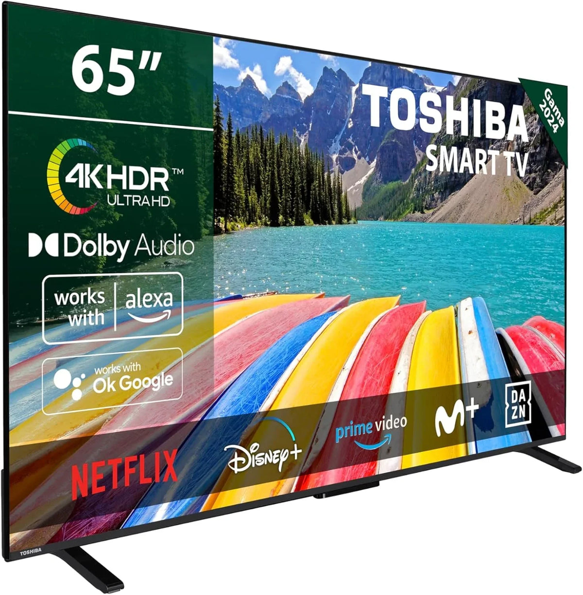 Telewizor Toshiba 40LV3563DG 40" Full HD (1920 x 1080) HDR Smart TV z centralną podstawą, kompatybilny z Alexą, Wi-Fi