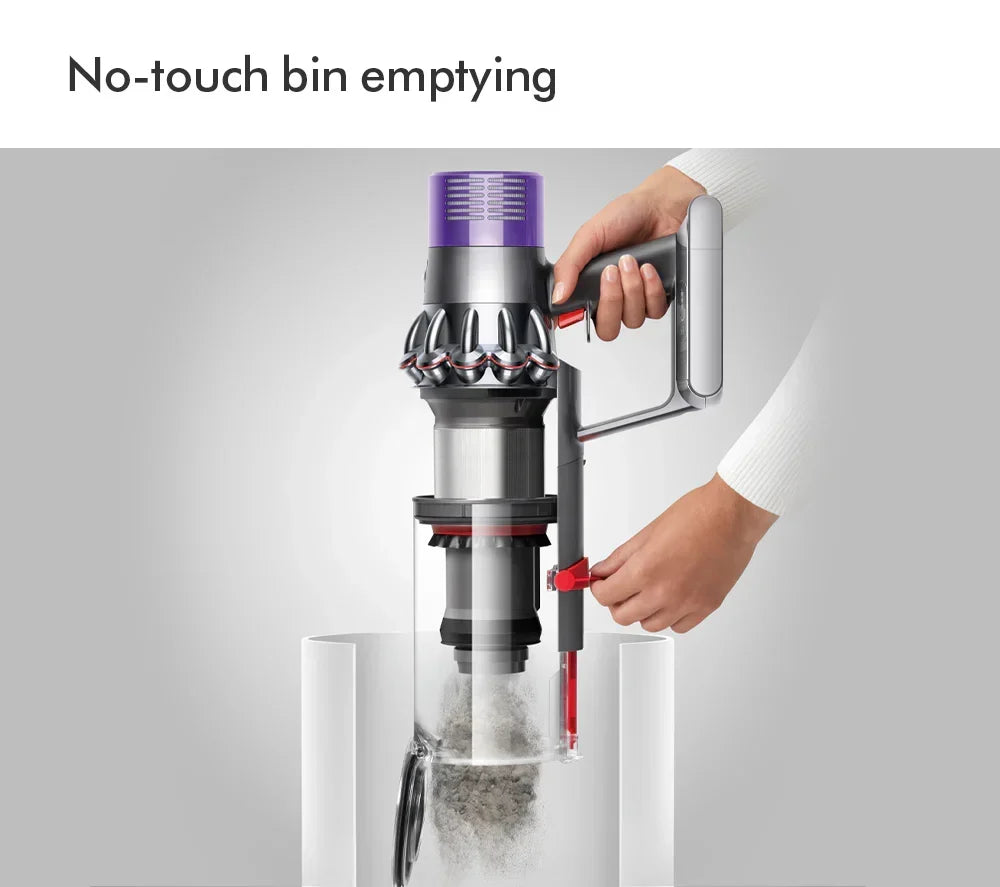 Dyson V11 Extra draadloze steelstofzuiger 2026 – Tot 60 minuten gebruiksduur – Nikkel en rode afwerking