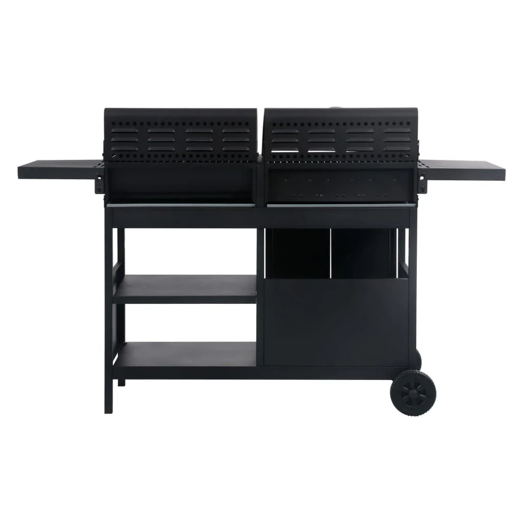 Grill hybrydowy (gazowo-węglowy) VidaXL z 3 palnikami