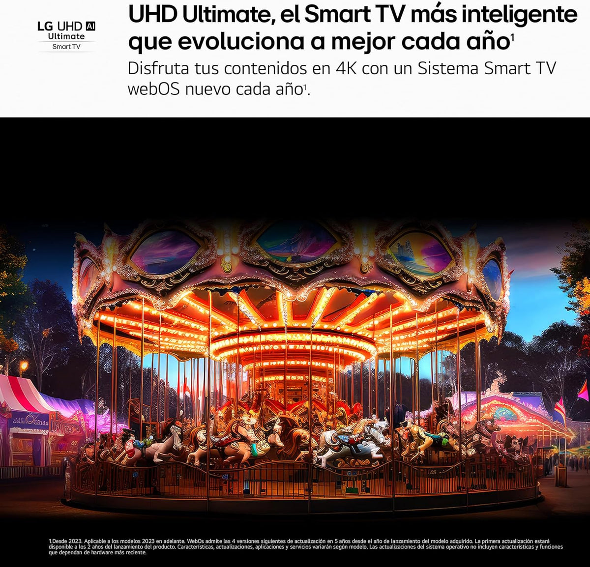 50UA73006LA - telewizor 50", UHD 4K, WebOS 25, Ultimate IA, HDR10 Pro, Super Upscaling, Dolby Digital Plus, Asystent Google, Czarny