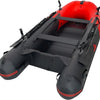 Inflatable Boat | Yacht Dinghy Tender Raft | Multi Person Fishing Boat | Aluminum Floor Oars | Fishing Rod Holders | Heavy-Duty PVC | 2024 Model |