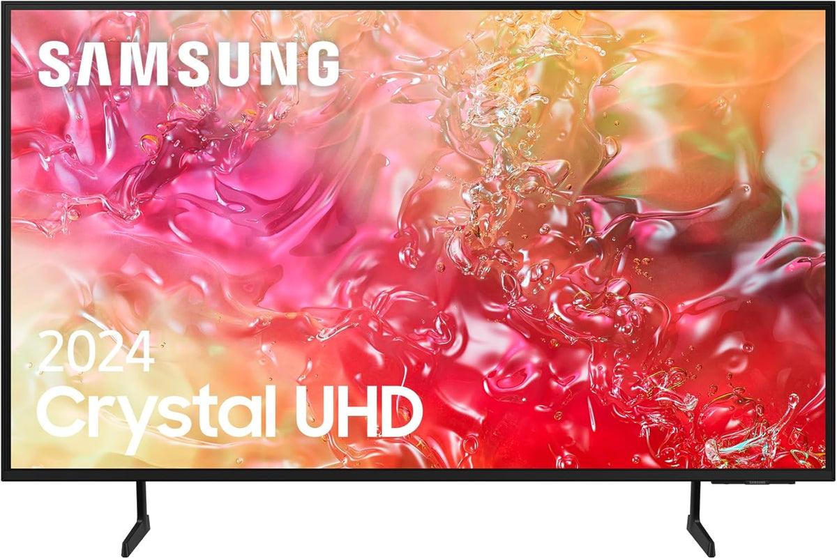 2024 Crystal UHD 50DU7105 Smart TV: 50-calowy Crystal UHD z technologią Pure Colors i PurColor, najlepszy telewizor Smart TV, wszystkie głośniki jednocześnie z technologią Q-Symphony i sterowanie domem za pomocą SmartThings